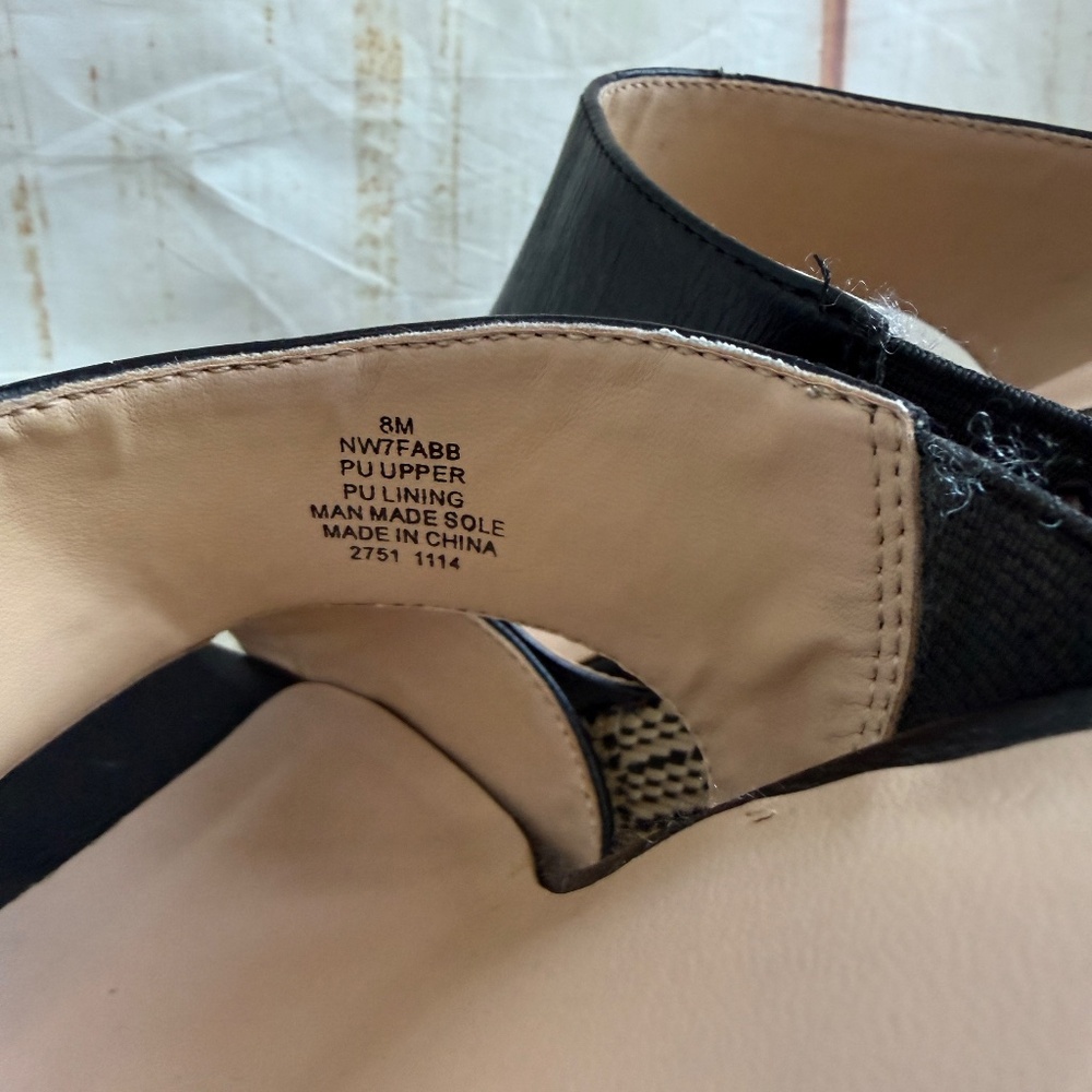 Nine West Hues Wedge Sandals | Size 8Mβ | 5-Inch Heel | Platform Wedge Shoes - Picture 3 of 5